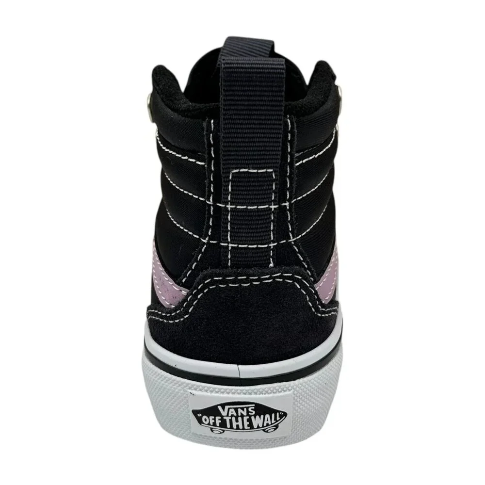 Vans Filmore Little Girls High-Top Shoes Sz 11 Navy Blue-Black-PurpleSuede/Nylon